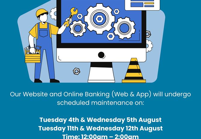 Planned Website & Online Banking Maintenance